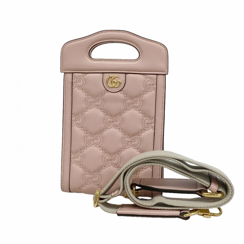 GUCCI Authentic Pink Leather Bag